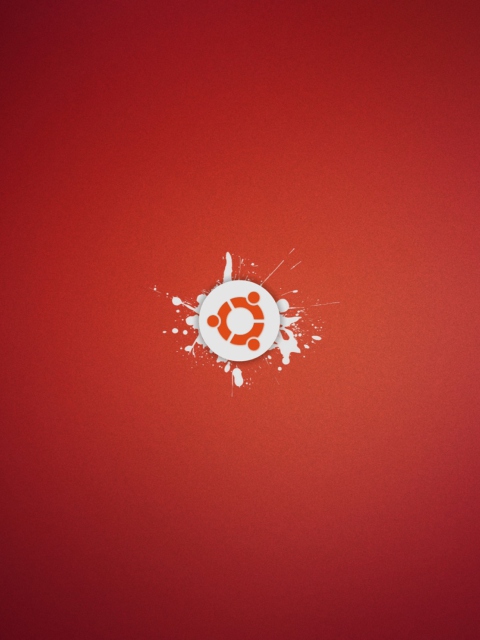 Das Ubuntu Logo Wallpaper 480x640
