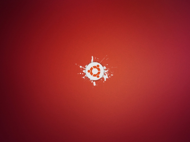 Das Ubuntu Logo Wallpaper 640x480