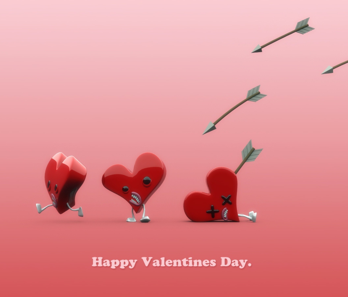 Das Happy Valentine's Day Wallpaper 1200x1024