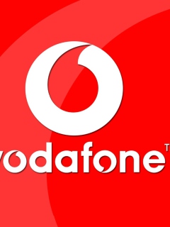 Das Vodafone Logo Wallpaper 240x320