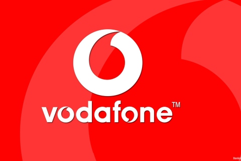 Обои Vodafone Logo 480x320