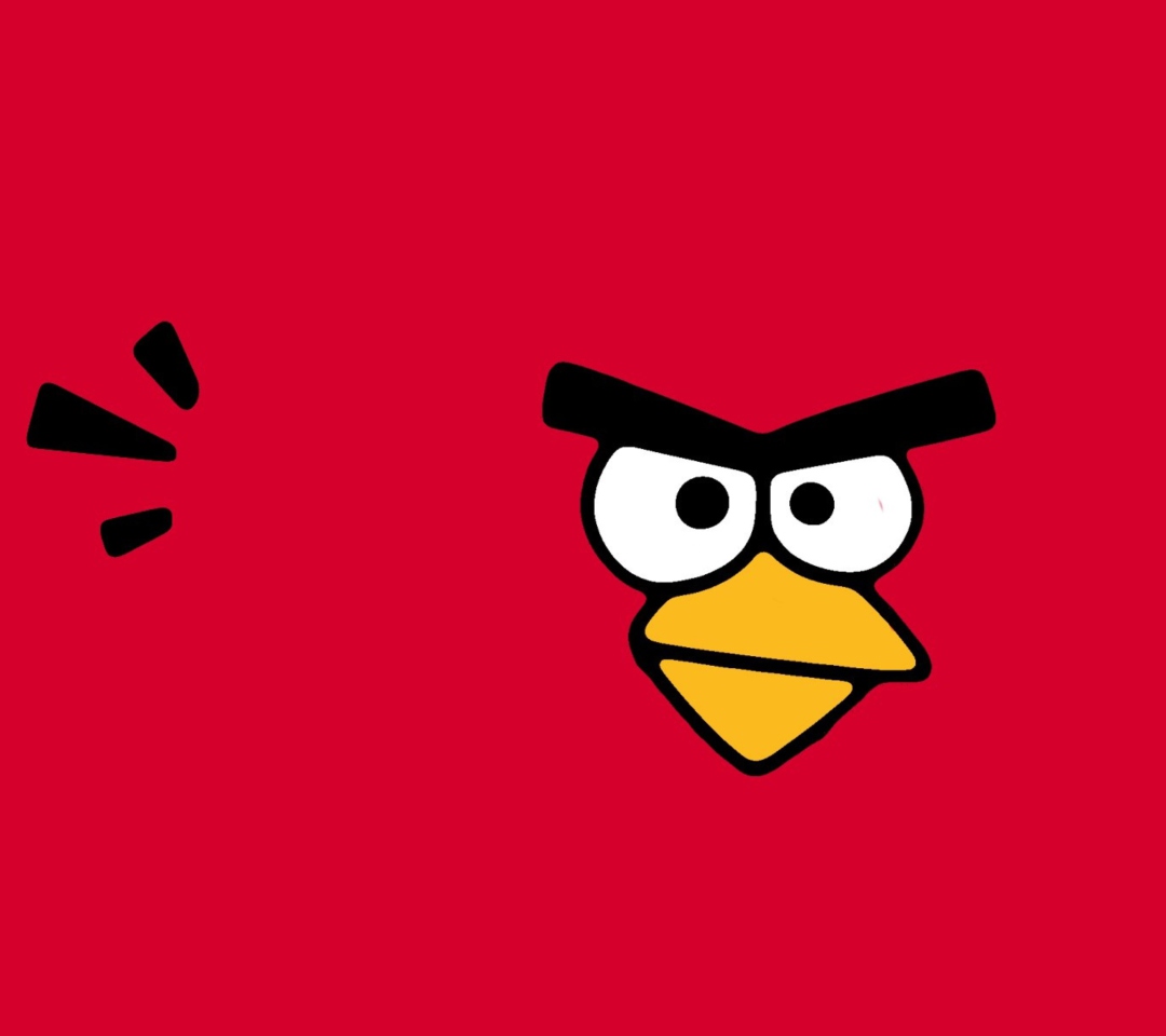 Обои Red Angry Bird 1080x960