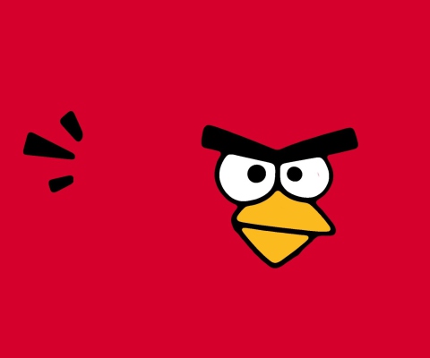 Sfondi Red Angry Bird 480x400