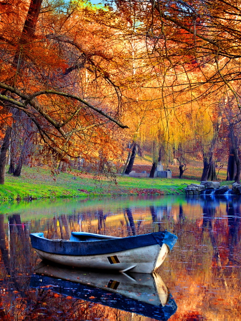 September Autumn River screenshot #1 480x640