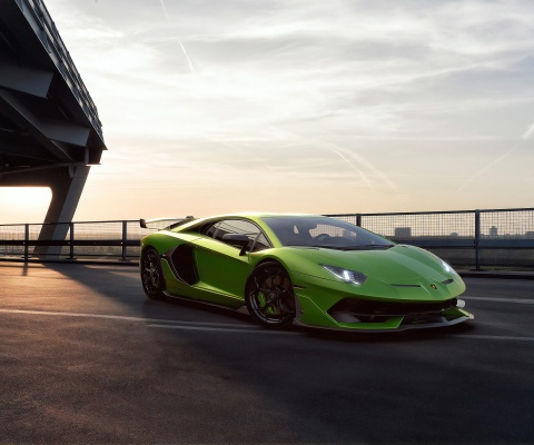 Das Lamborghini Aventador SVJ Wallpaper 480x400