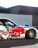 Das Mad Mike RedBull RX7 Drifting Wallpaper 128x160