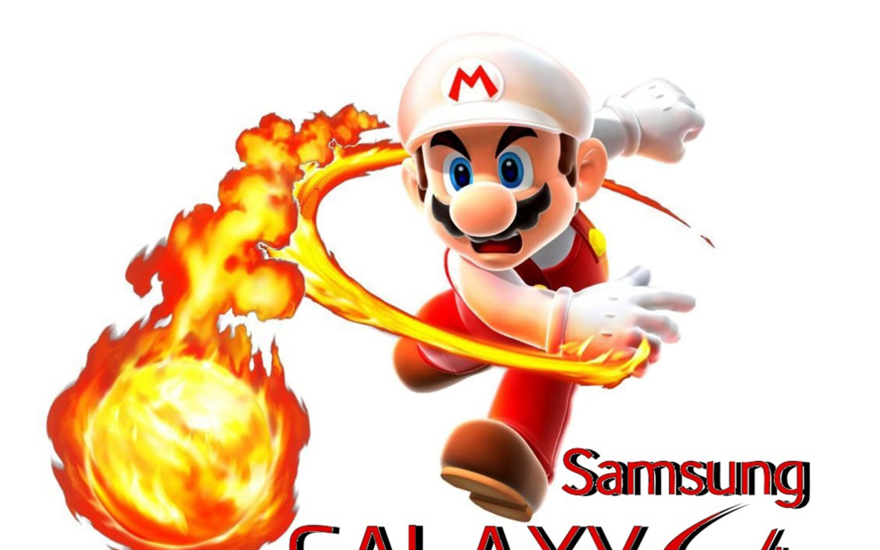 Mario Fire Game wallpaper 1280x800