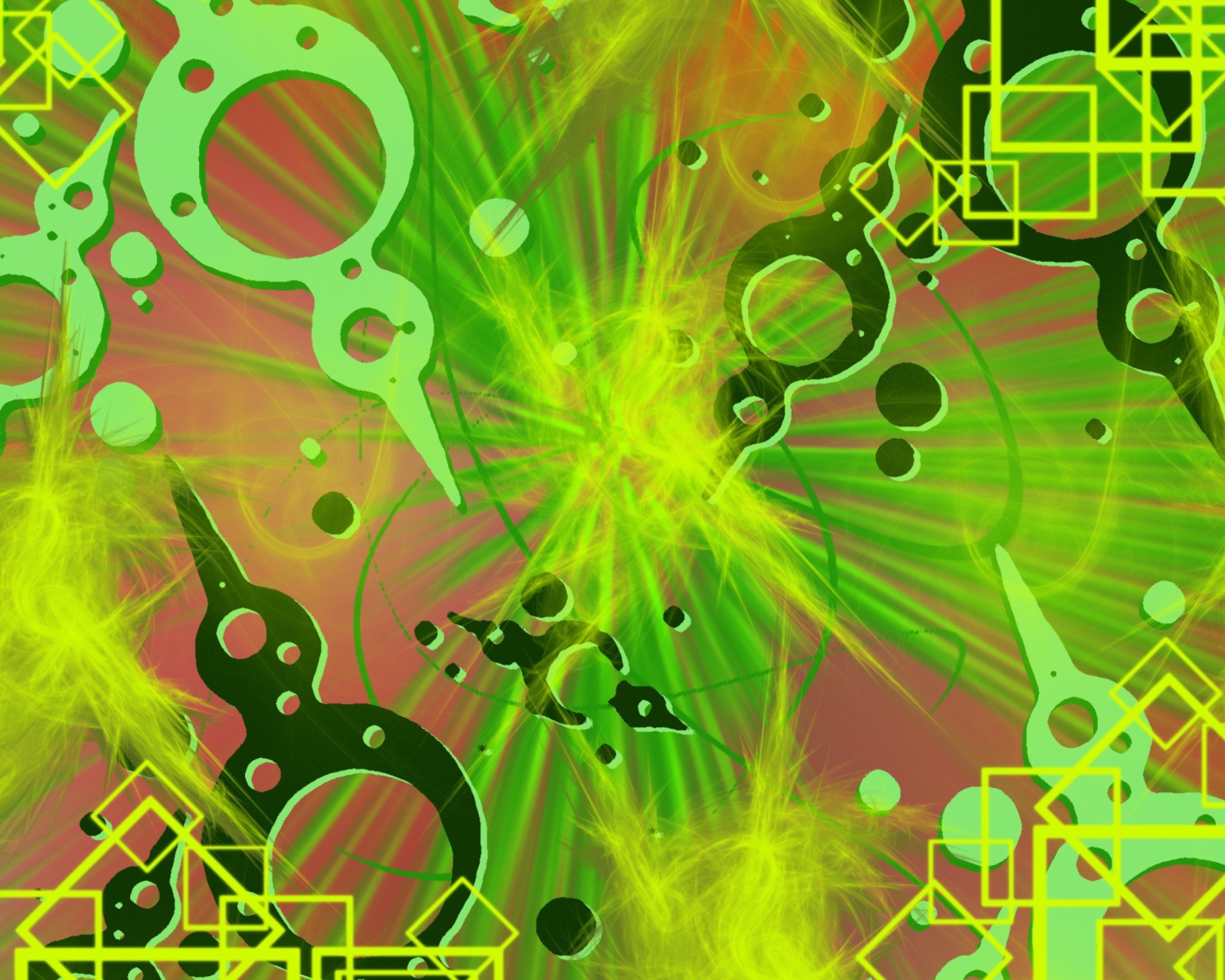 Abstract Green screenshot #1 1600x1280