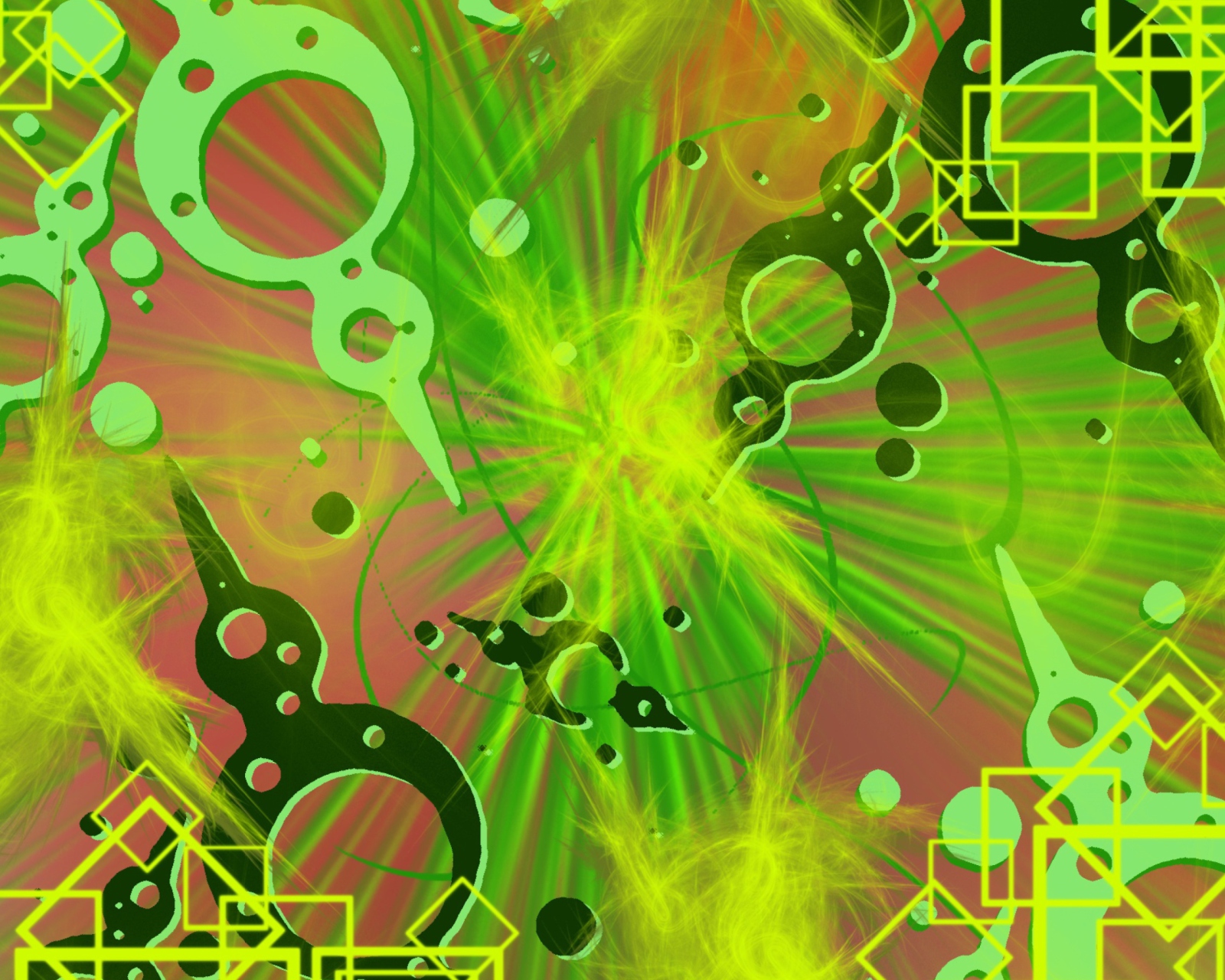 Abstract Green wallpaper 1600x1280