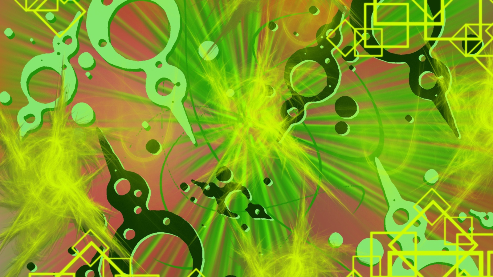 Screenshot №1 pro téma Abstract Green 1600x900