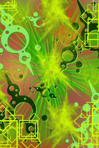 Abstract Green wallpaper 320x480