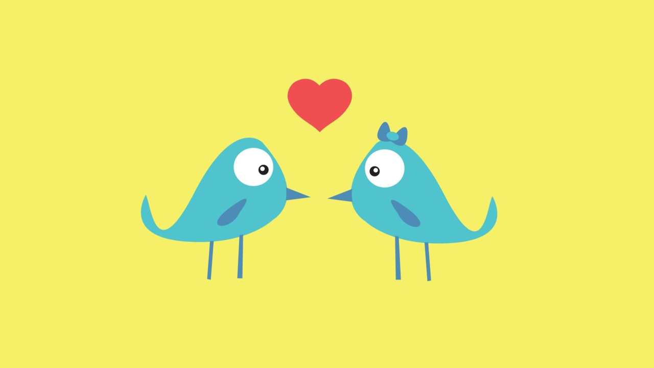 Das Birds In Love Wallpaper 1280x720