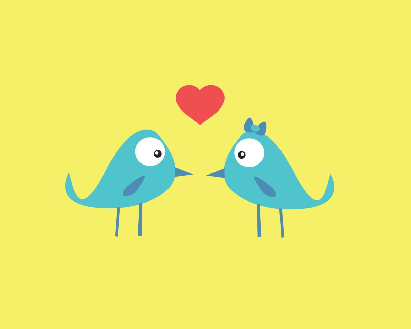 Screenshot №1 pro téma Birds In Love 1600x1280