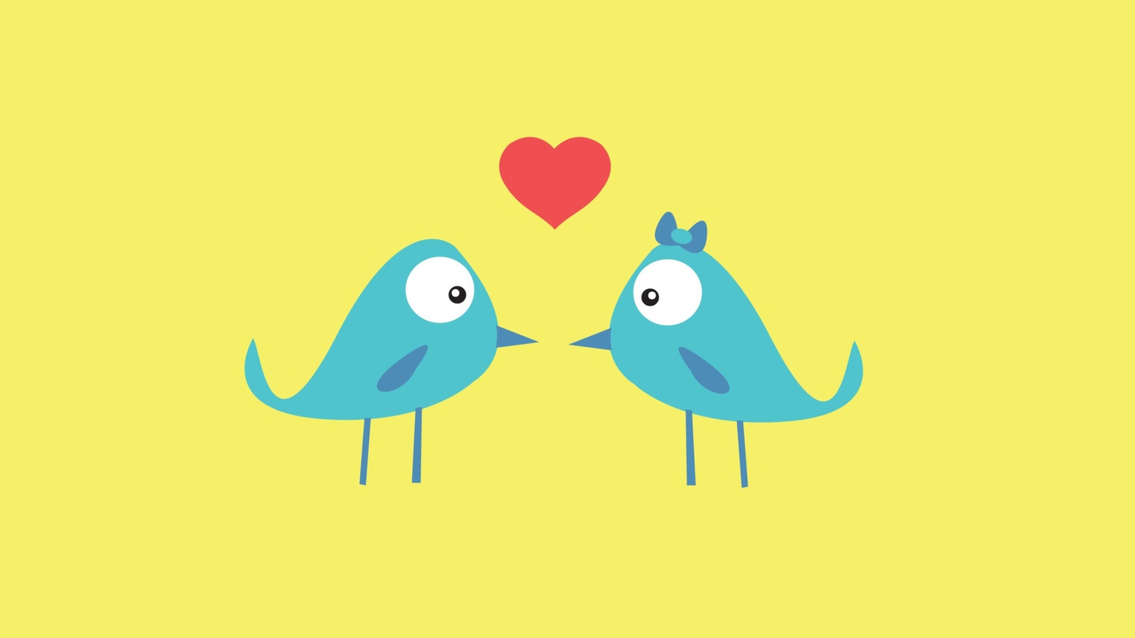 Sfondi Birds In Love 1600x900