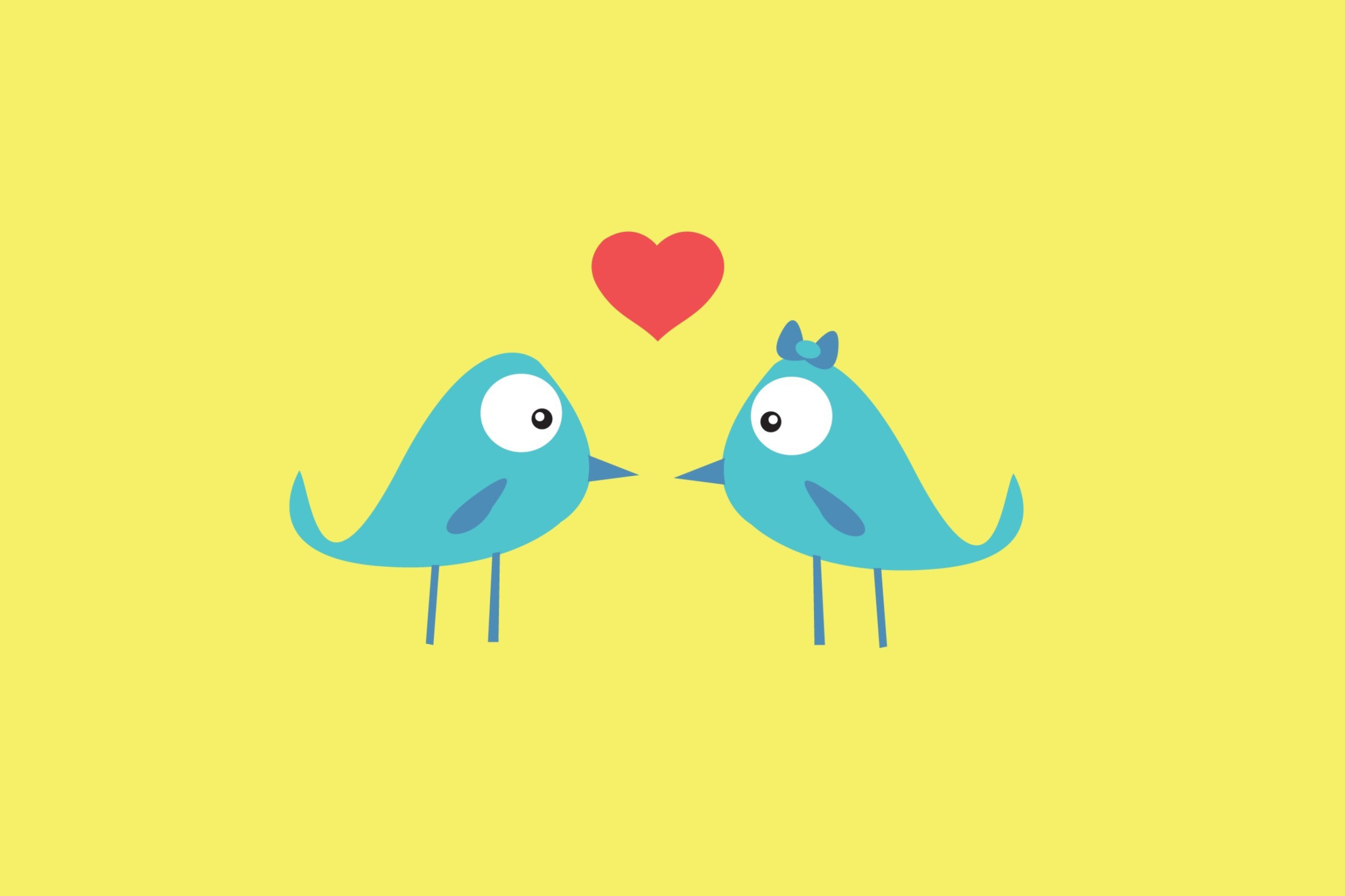 Обои Birds In Love 2880x1920