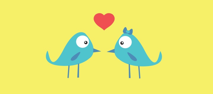 Birds In Love wallpaper 720x320