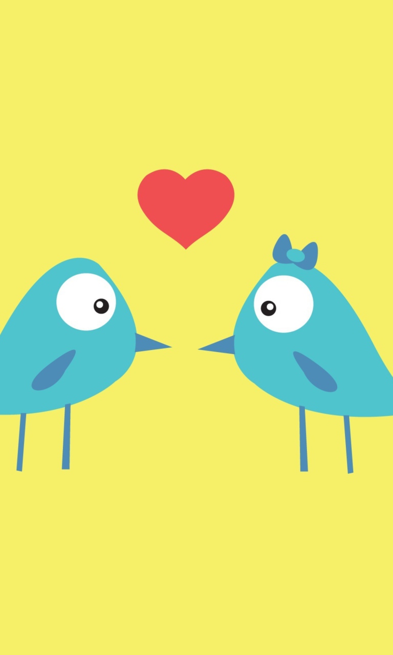 Screenshot №1 pro téma Birds In Love 768x1280