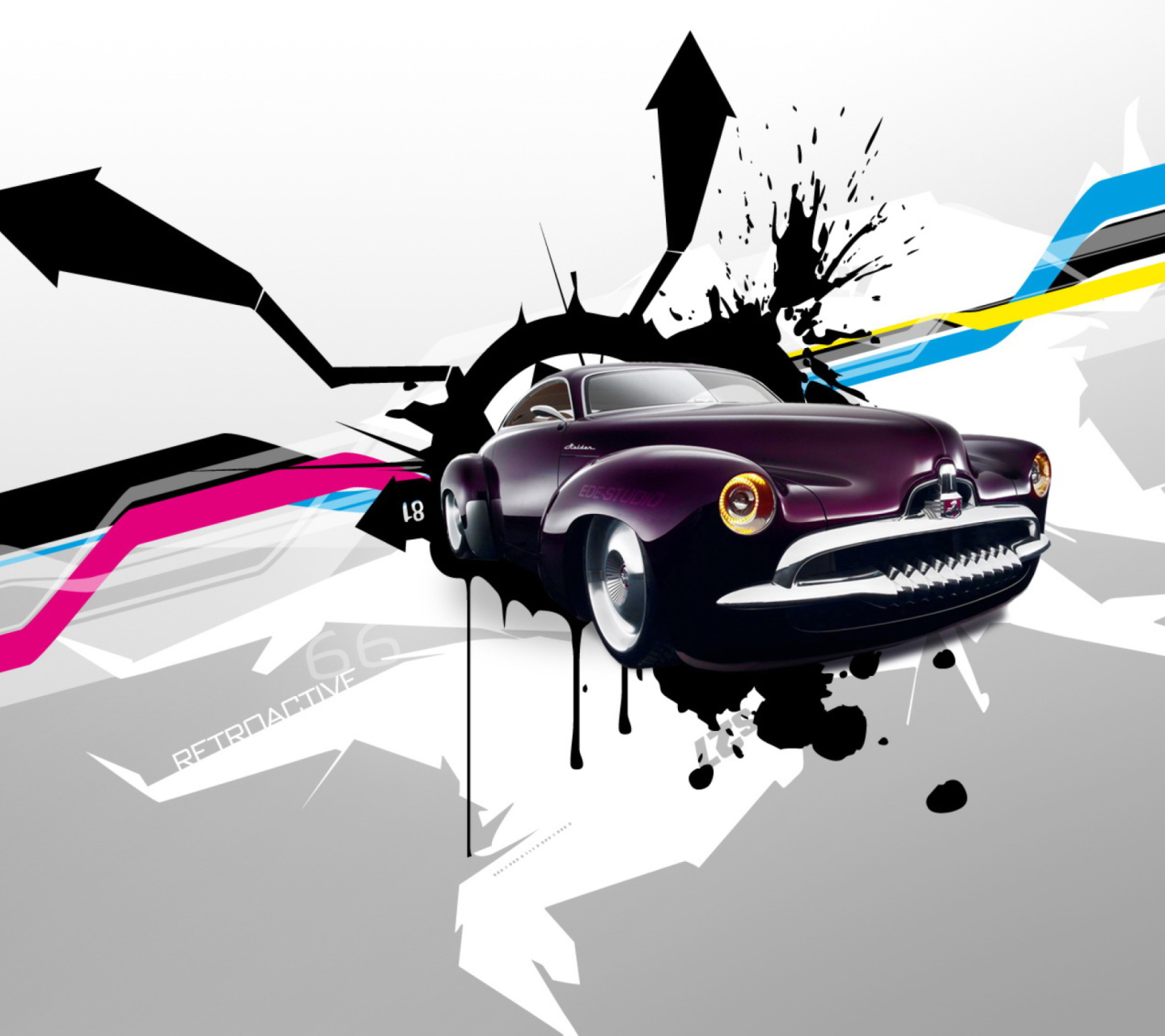 Abstract Car wallpaper 1440x1280