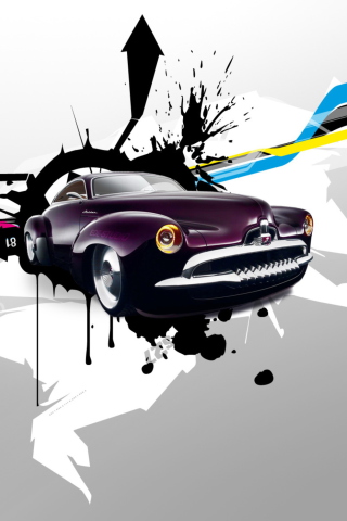 Abstract Car wallpaper 320x480