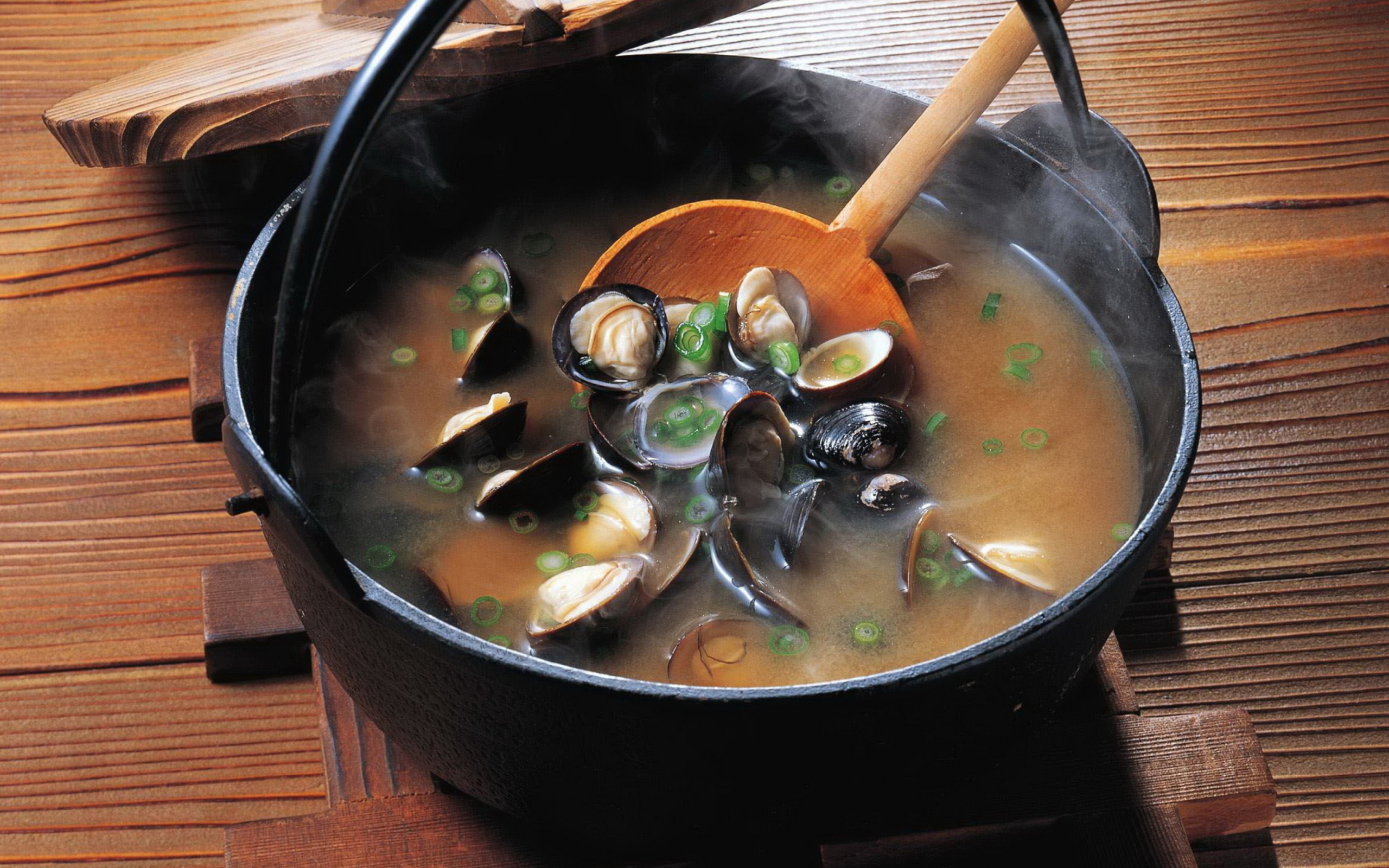 Sfondi Mussels Soup 2560x1600