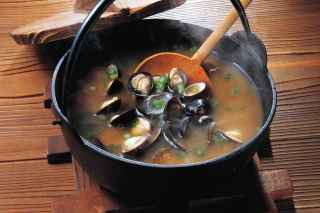 Mussels Soup Background for Android, iPhone and iPad