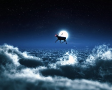 Fondo de pantalla Santa's Reindeer 220x176