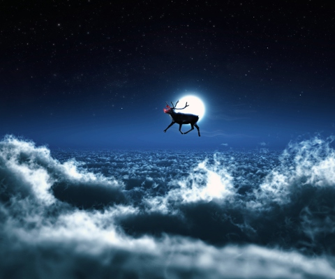 Screenshot №1 pro téma Santa's Reindeer 480x400