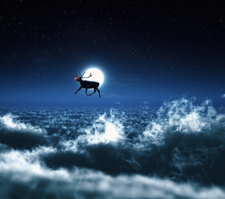 Santa's Reindeer - Fondos de pantalla gratis para 1024x1024