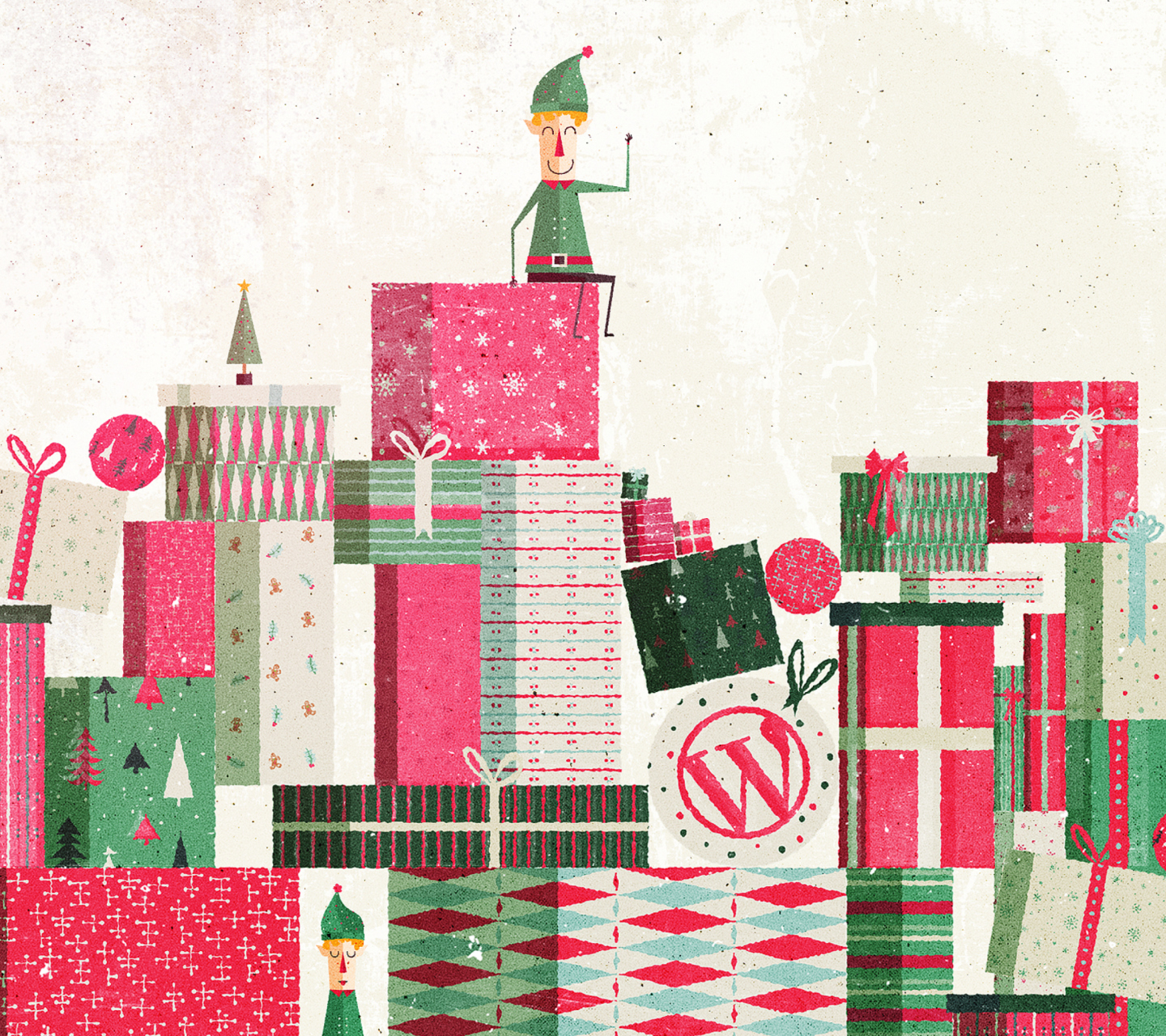 Das Christmas Presents Wallpaper 1440x1280