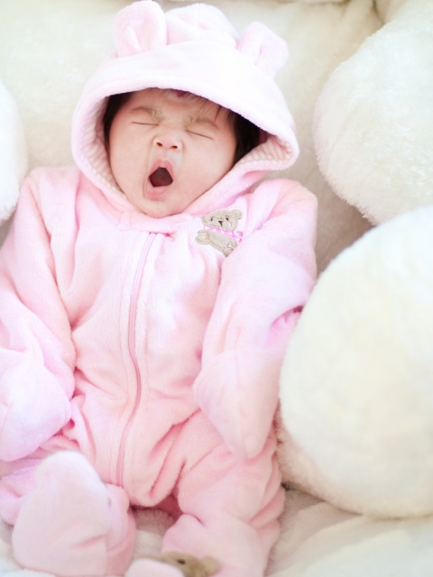 Crying Baby wallpaper 480x640