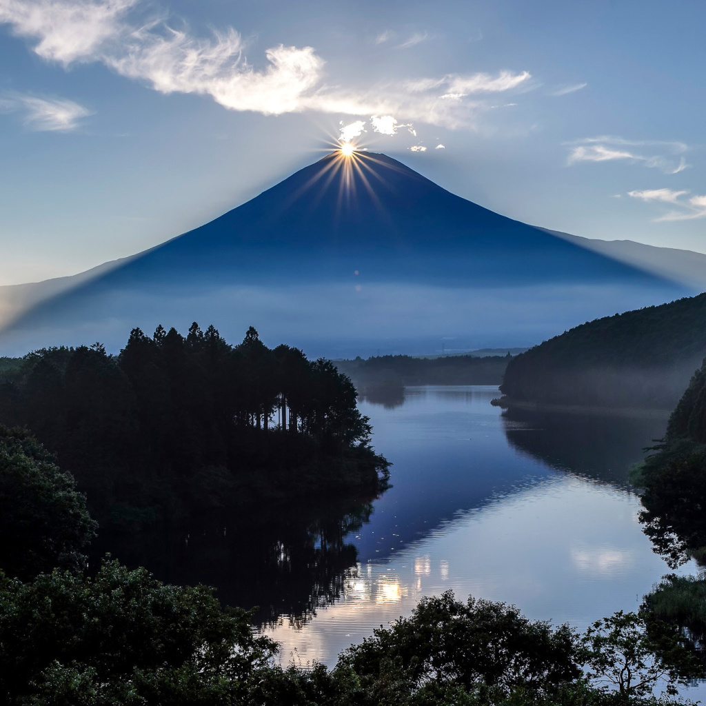 Screenshot №1 pro téma Japan, Volcano Fuji 1024x1024