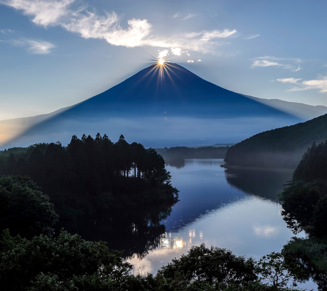 Das Japan, Volcano Fuji Wallpaper 1080x960
