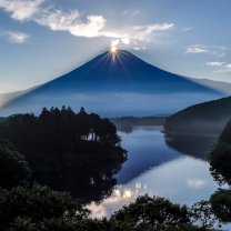 Screenshot №1 pro téma Japan, Volcano Fuji 208x208