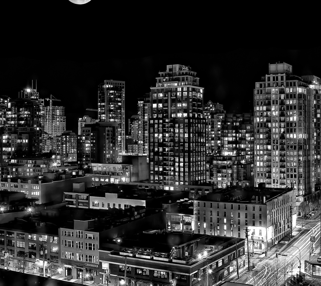 Night Canadian City wallpaper 1080x960