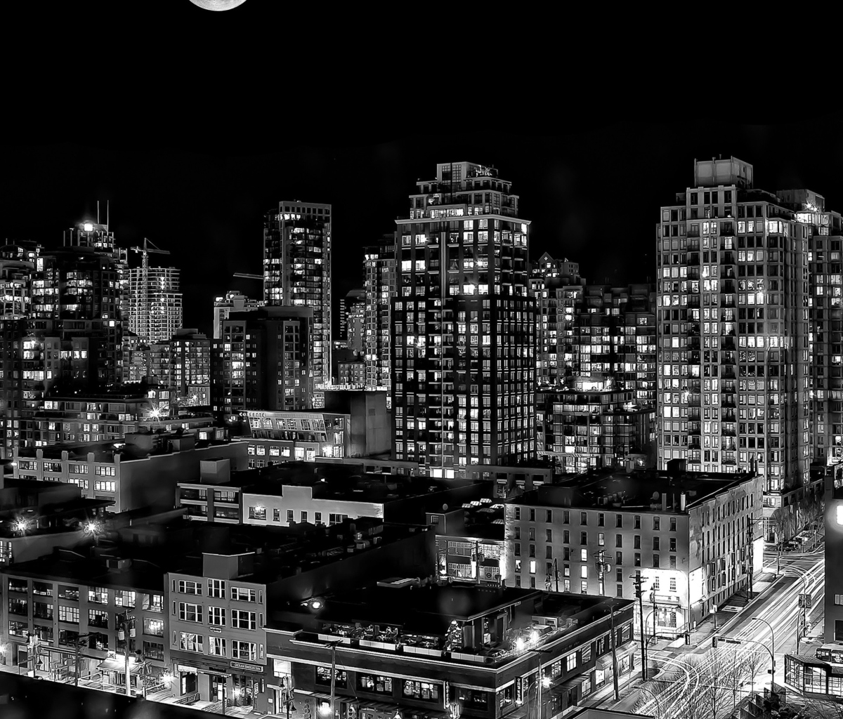 Sfondi Night Canadian City 1200x1024