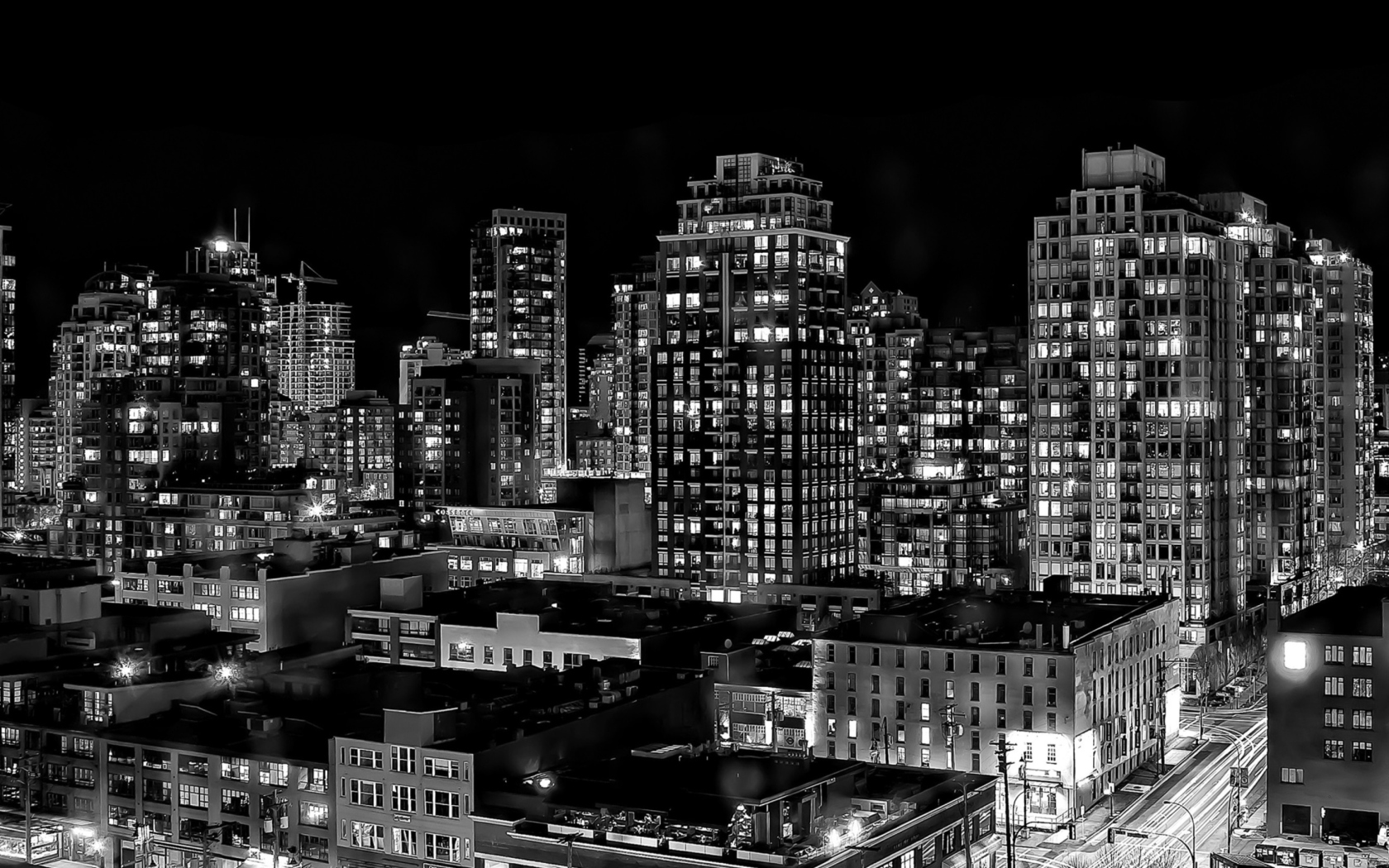 Screenshot №1 pro téma Night Canadian City 1680x1050