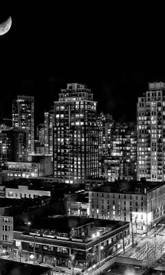 Das Night Canadian City Wallpaper 240x400