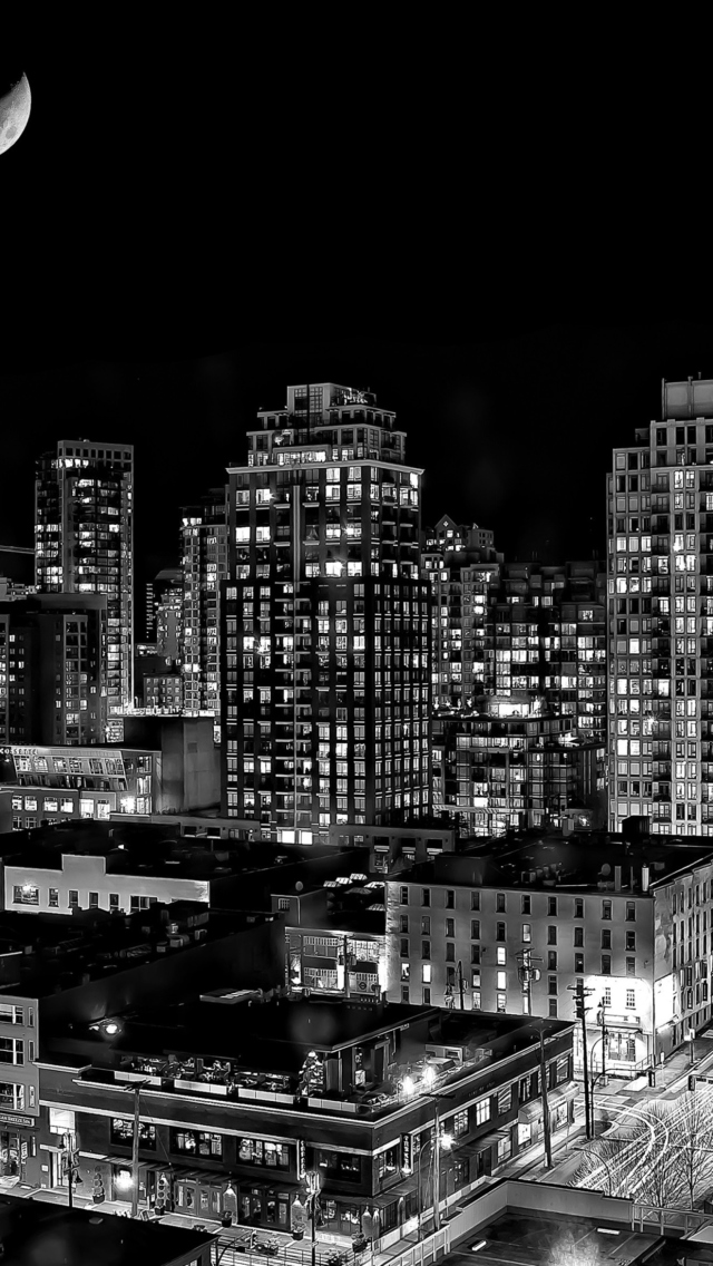 Das Night Canadian City Wallpaper 640x1136