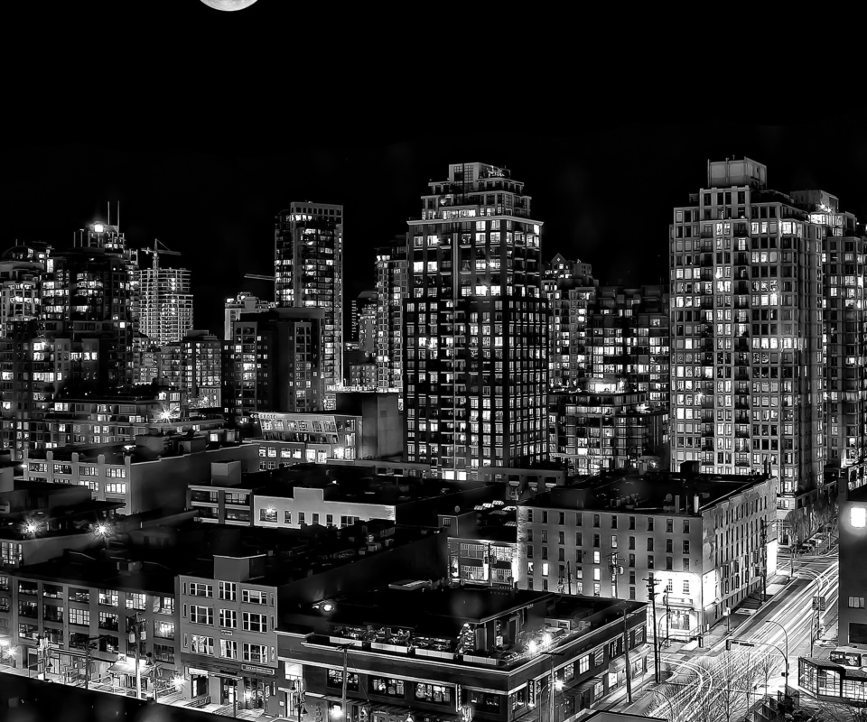 Night Canadian City wallpaper 960x800