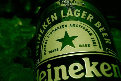 Das Heineken Lager Beer Wallpaper 480x320
