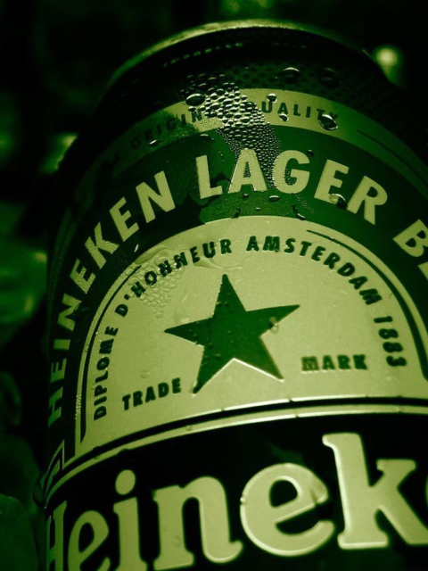 Das Heineken Lager Beer Wallpaper 480x640