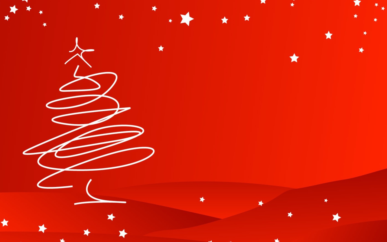 Das Merry Christmas Red Wallpaper 1280x800