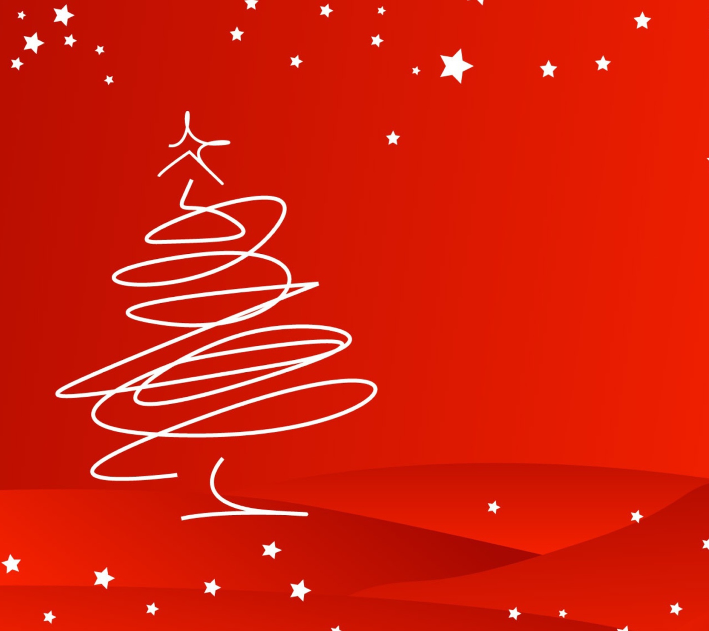 Fondo de pantalla Merry Christmas Red 1440x1280
