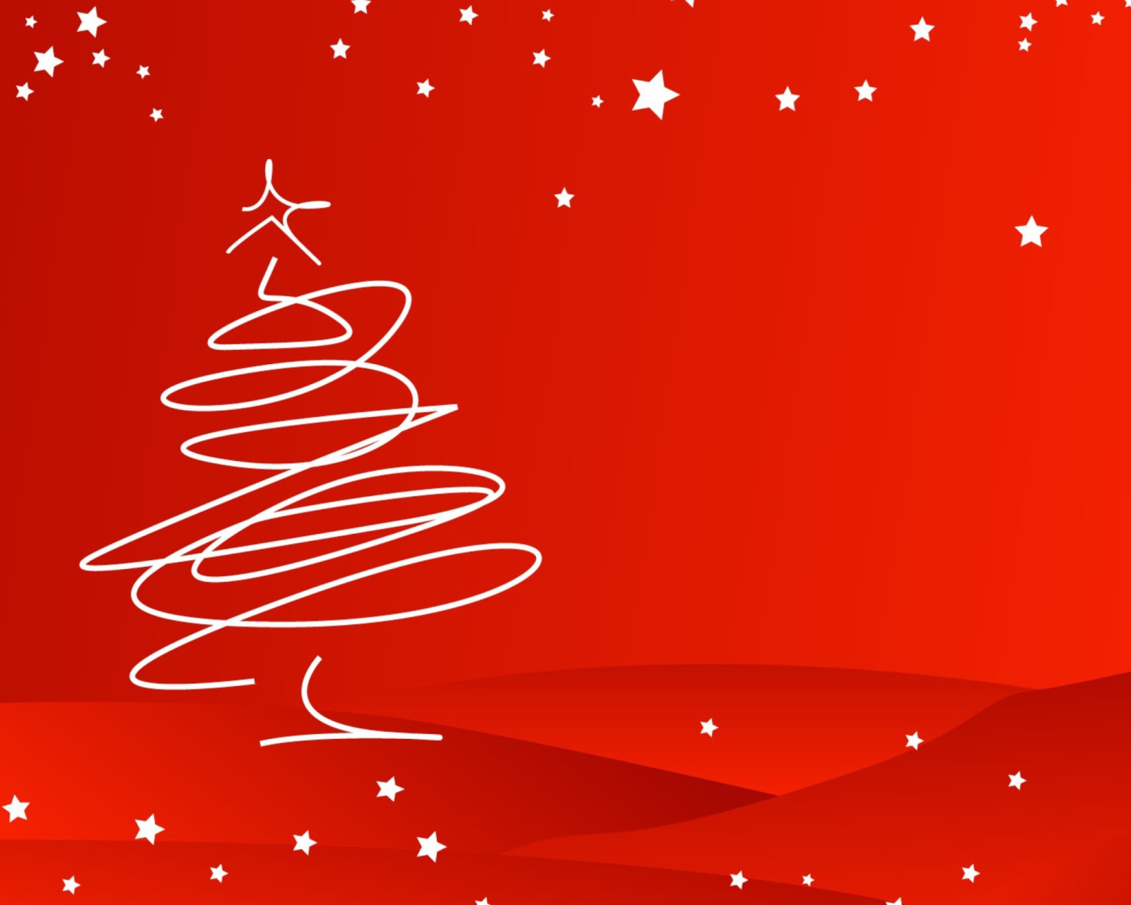 Das Merry Christmas Red Wallpaper 1600x1280