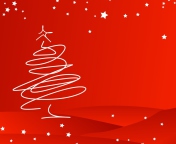 Merry Christmas Red wallpaper 176x144