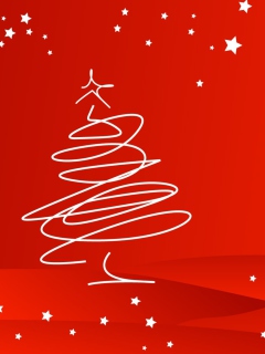 Merry Christmas Red wallpaper 240x320