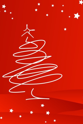 Merry Christmas Red wallpaper 320x480
