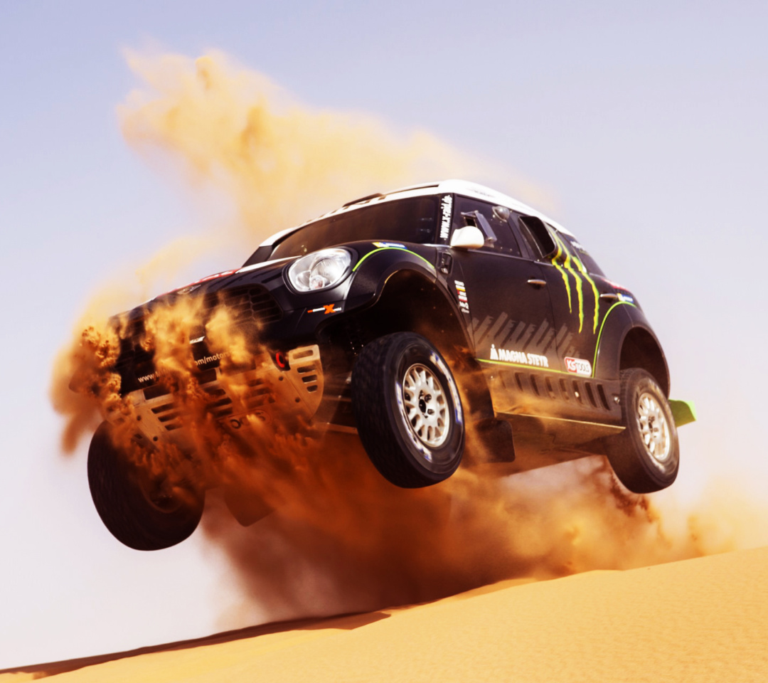 Das Mini Cooper Countryman Dakar Rally Wallpaper 1080x960