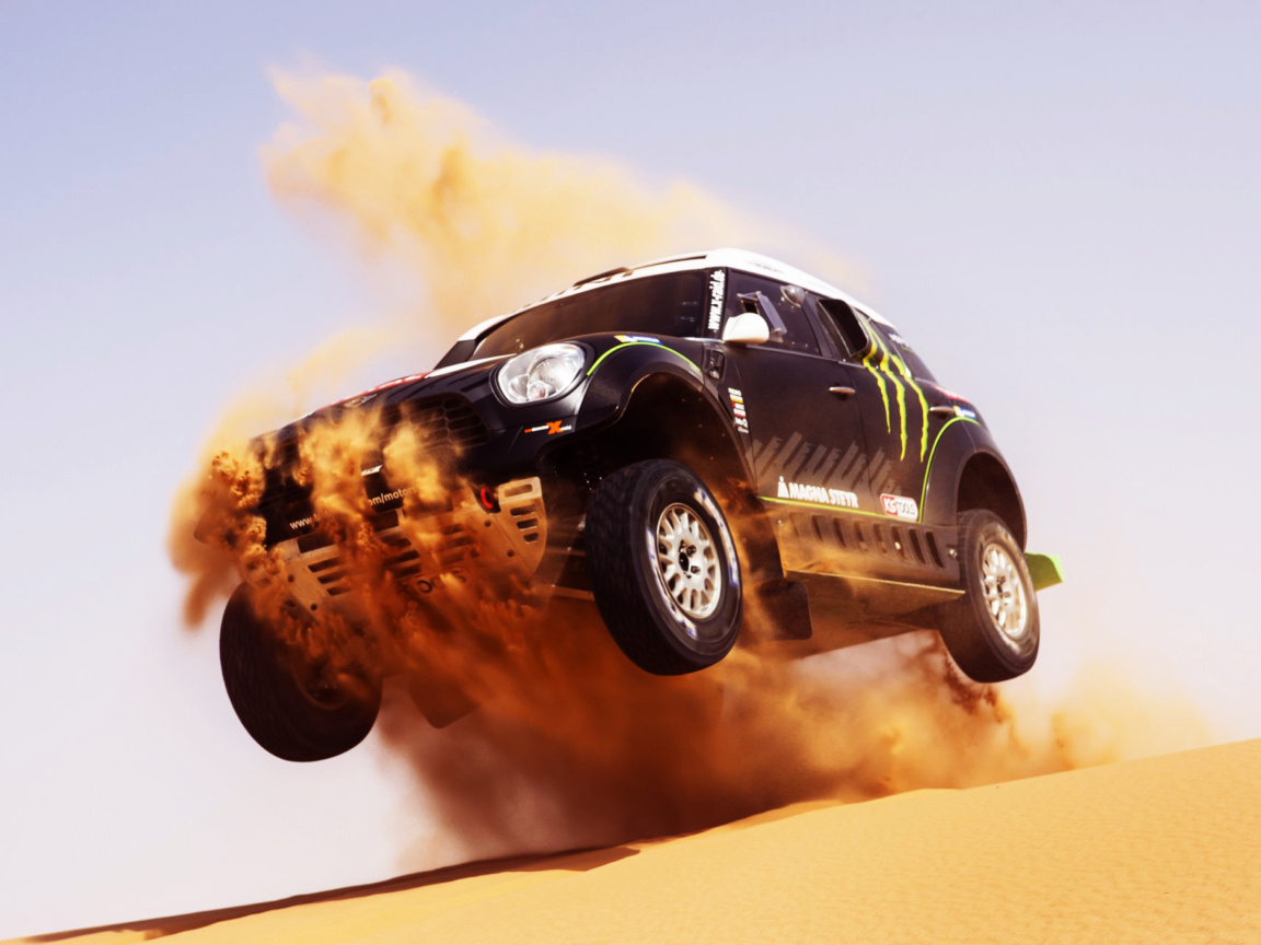 Fondo de pantalla Mini Cooper Countryman Dakar Rally 1152x864