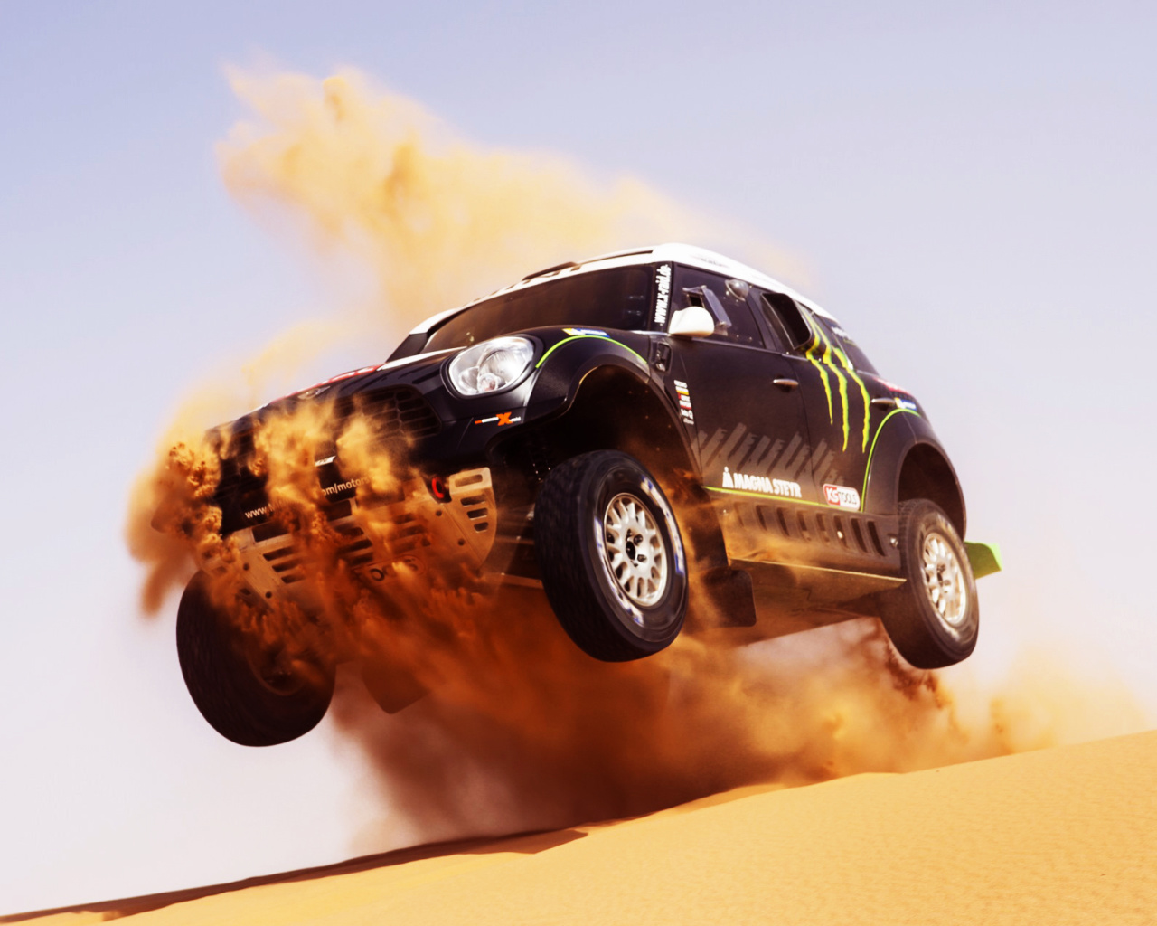Das Mini Cooper Countryman Dakar Rally Wallpaper 1280x1024
